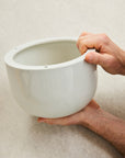 Ash Grey Glazed Earth Hanging Planter by Angus & Celeste ハンギングプランター アッシュグレー