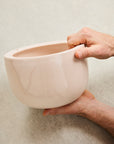 Rocksalt Pink Glazed Earth Hanging Planter by Angus & Celeste ハンギングプランター ロックソルトピンク