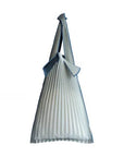 Pleco Tate-Pleats Bag Bicolour 灰白/納戸鼠 (Snow White/Grey)