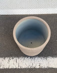 Cylinder Speckle Planter in Earthy Colour with Saucer シリンダー スペックルプランター ソーサー付