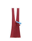 Pleco Tate-Pleats Bag Bicolour 花浅葱/蘇芳色 (Sky Blue/Bordeaux)