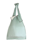 Pleco Tate-Pleats Bag Bicolour 灰白/水縹 (Snow White/Ice Green)