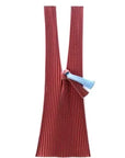 Pleco Tate-Pleats Bag Bicolour 花浅葱/蘇芳色 (Sky Blue/Bordeaux)