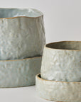 Grey Crackle Organic Planter in by Angus & Celeste オーガニックプランター グレー