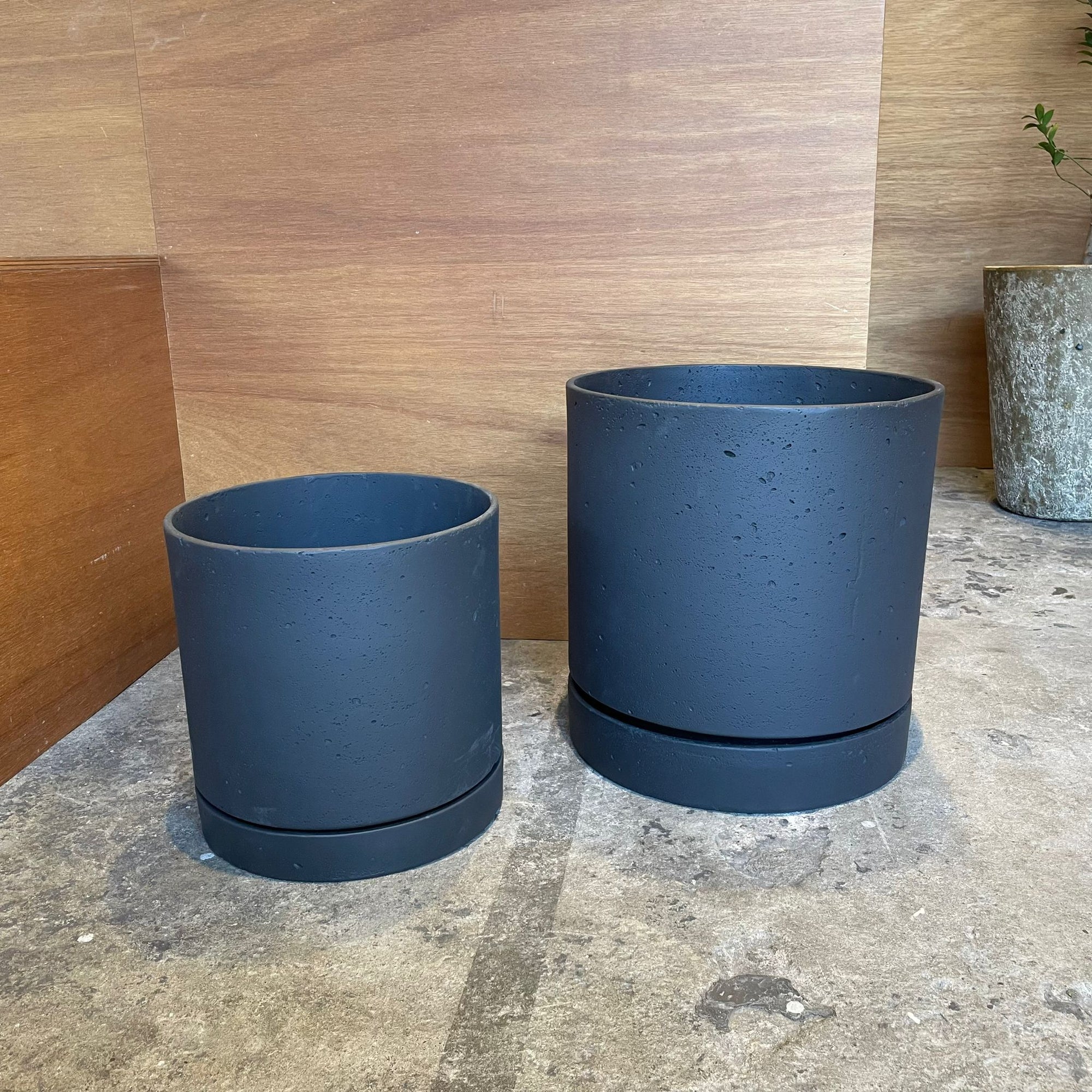 Speckle Planter with saucer  スペックルプランター ソーサー付