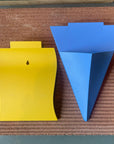 RITRATTO 213 [straw yellow + smalt blue] by Alessandro Mendini／Marutomi リラット ウィールハンギングベース ブルー